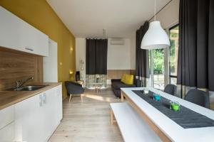 Barack Thermal & Natura Apartments tesisinde mutfak veya mini mutfak
