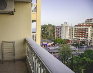 Balcony o terrace sa Private Studio in Planet Hotel, Sunny Beach Center