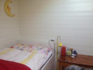 Postel nebo postele na pokoji v ubytování TINEBUA Basecamp Senja
