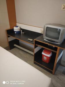 TV a/nebo společenská místnost v ubytování Krishna Lodge