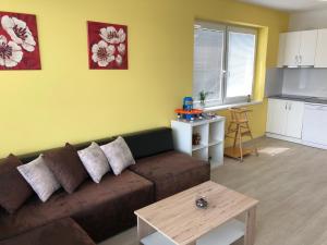 Kuchyň nebo kuchyňský kout v ubytování Apartmány LETO