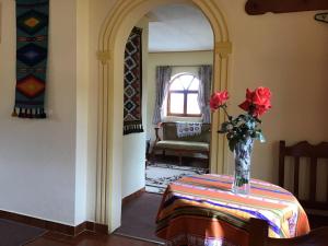 Istumisnurk majutusasutuses Hostal Curiñan