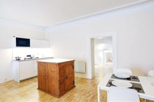 Kuchnia lub aneks kuchenny w obiekcie Stylische Cityapartments Benedikt