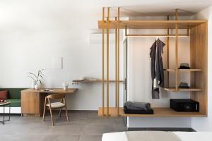 Uma área de estar em Mykonos Soul Luxury Suites
