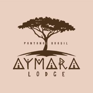 a tree on the island with the name of aarma cooperative at Aymara Lodge in Poconé