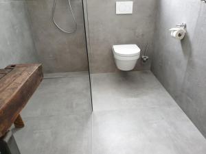 Koupelna v ubytování Casa Vierthaler