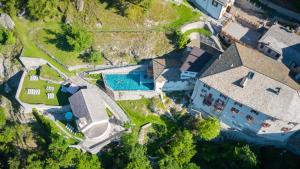 Bazén v ubytování QC Terme Hotel Bagni Vecchi nebo v jeho okolí