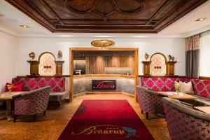 Ruang duduk di Hotel Bräurup