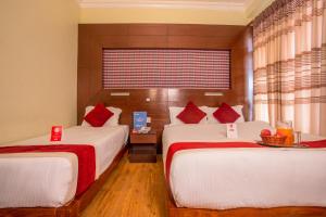 Katil atau katil-katil dalam bilik di Hotel Snowland