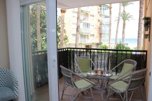 Balkón nebo terasa v ubytování Archanda, apartamento en 1ª línea de playa