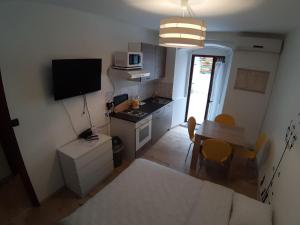 Kuchyň nebo kuchyňský kout v ubytování apartman Rijeka