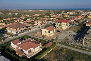 an aerial view of a small village with houses at B&B DI GABRIELE FILOMENA in Crotone