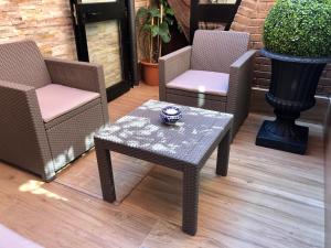 A seating area at Hotel Ariel Silva