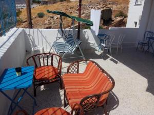 Balkón nebo terasa v ubytování Grandma Vasiliki Rooms To Let