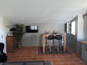 Kuchyň nebo kuchyňský kout v ubytování La Bastide du Bouchou