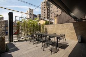 Balkón nebo terasa v ubytování Shizutetsu Hotel Prezio Kyoto Karasumaoike