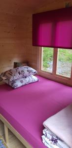Postel nebo postele na pokoji v ubytování Camping Jaunzāģeri