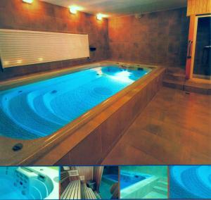 a large swimming pool in a house at Chalupa K. Neumannove in Stachy