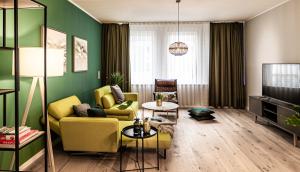 Posezení v ubytování Sleep Inn Düsseldorf Suites
