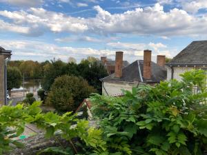 a view from the roof of a house at La Terrasse des bords du Cher in Saint-Aignan