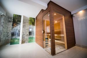 Koupelna v ubytování Hotel Phoenix