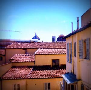 a view of roofs of buildings in a city at Hotel Paola in Florence