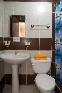Phòng tắm tại Hotel Flor de Oriente