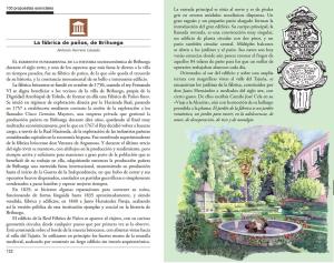 a page of a book with a painting of a garden at Apto La Fabrica de Paños Brihuega in Brihuega