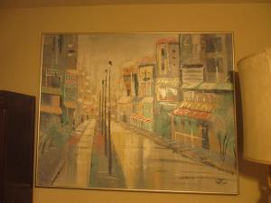 um quadro de uma pintura de uma cidade em Super Large Art Museum in Downtown Scottsdale em Scottsdale