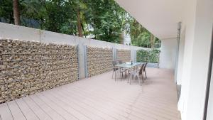 Balkón nebo terasa v ubytování White Pearl Apartment 0.05