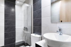 Koupelna v ubytování Nafsika Villas Apartments