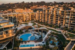 an aerial view of a resort with a swimming pool at Houghton Executive Suites (Self Catering Apartments) in Johannesburg