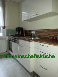 Kuchyň nebo kuchyňský kout v ubytování Ein Zuhause auf Zeit