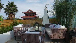 Posezení v ubytování Dali Yunxi Boutique Inn