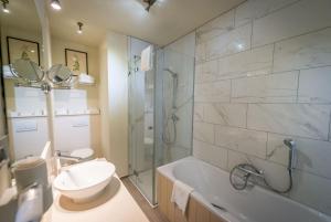 Koupelna v ubytování Hotel Jan Brito