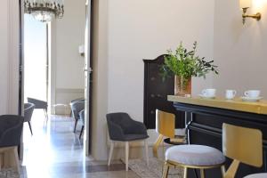 A seating area at Palazzo Circolone