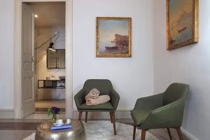 A seating area at Palazzo Circolone