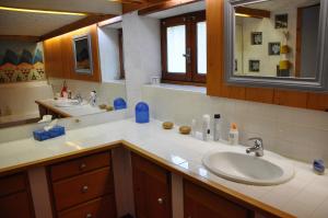 Koupelna v ubytování Chambre d'hôtes de Thorée