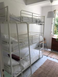 a couple of bunk beds in a room at Surfhostel Hossegor in Soorts-Hossegor