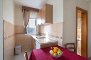 Kuchyň nebo kuchyňský kout v ubytování Apartments Konte
