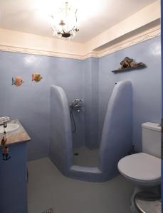 Ванная комната в Tinos Traditional Sea Side Villa