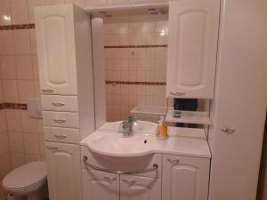 Ένα μπάνιο στο Hermine´s Ferienwohnung