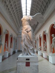 a statue of a woman in a museum at Lapa Casa Hostel in Rio de Janeiro