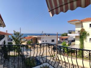 a view from the balcony of a apartment at VILLA KALIBA SUMMER HOUSE in Kalivia Poligirou