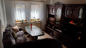 Posezení v ubytování Ferienwohnung Schlothauer 1