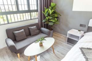 Istumisnurk majutusasutuses Xiamen Guiran Hostel