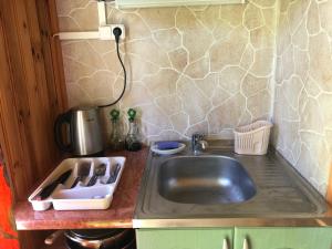 Kuchyň nebo kuchyňský kout v ubytování Guest House Eco home