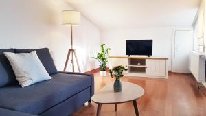 TV a/nebo společenská místnost v ubytování Sea View Apartment Elena