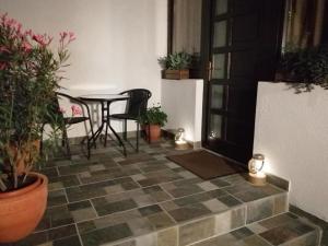 A patio or other outdoor area at Kiscsillag apartman