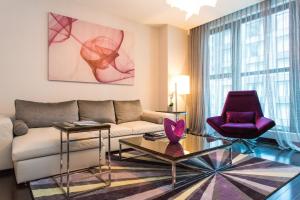 Svetainės erdvė apgyvendinimo įstaigoje Ivy Boutique Hotel